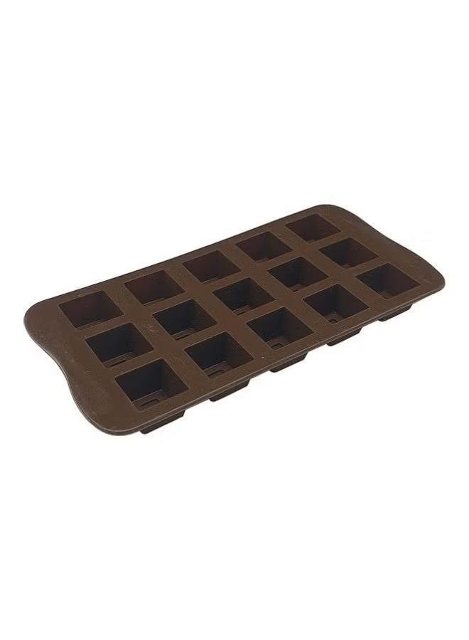 15-Cavity Silicone Mould Brown 21cm - Image 1