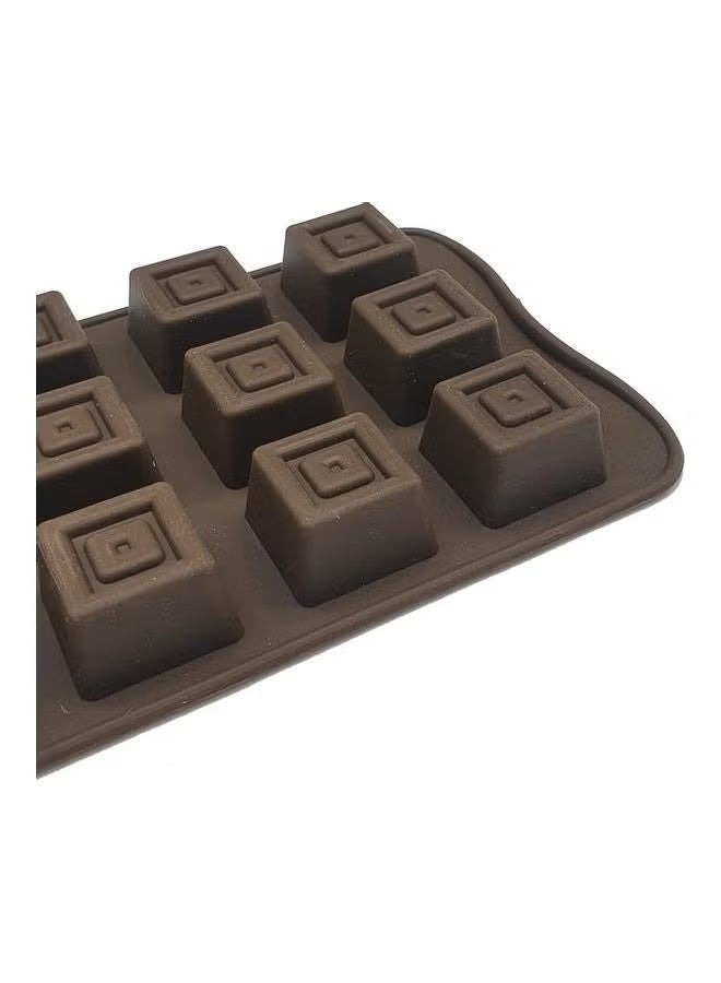 15-Cavity Silicone Mould Brown 21cm - Image 3