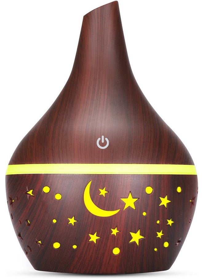 Loquat Aroma Diffuser 300ML Aromatherapy Essential Oil Dark Brown 15.5x11x11cm  - Image 2