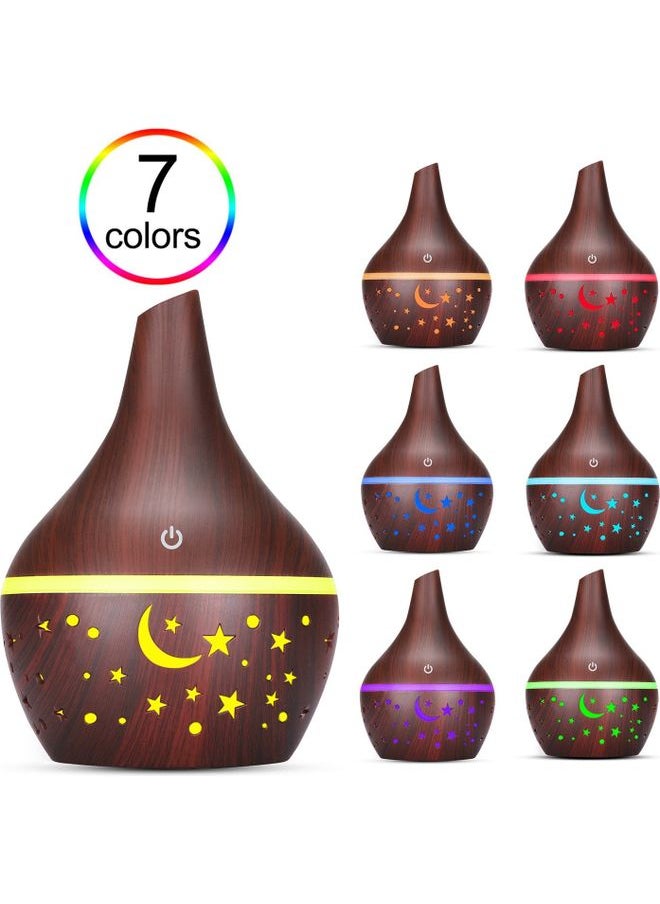 Loquat Aroma Diffuser 300ML Aromatherapy Essential Oil Dark Brown 15.5x11x11cm  - Image 1