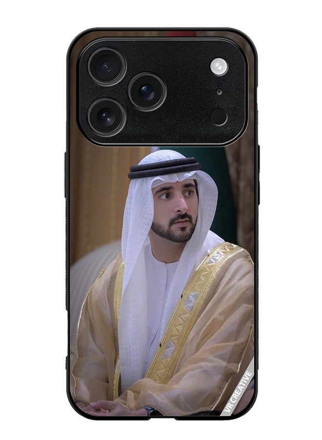 غطاء حماية لجهاز آبل آيفون 17 برو ماكس تصميم الشيخ حمدان بن محمد بن راشد آل مكتوم متعدد الألوان