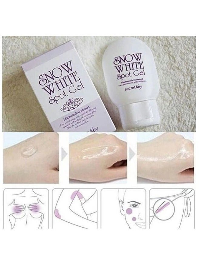 Secret Key Snow White Brightening Gel 65g - Anti-Dark Spot, UV Repair & Glowing Skin Solution - Image 2