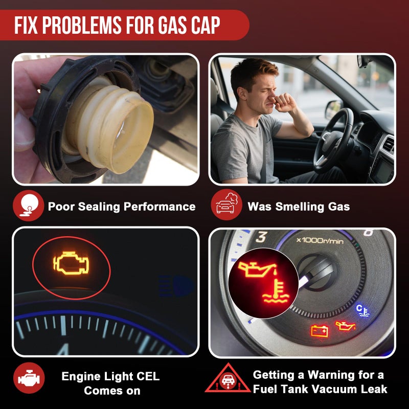 YITHSWAY Gas Cap Fuel Cap 77300-07030 for 2014-2021 Toyota Venza Highlander Sienna Tacoma Camry RAV4 Corolla Avalon Tundra Sequioa,Lexus CT200h UX200 ES300h ES350 GS450h NX300h RX350 LC500,77300-53030 Gas Caps - Image 5