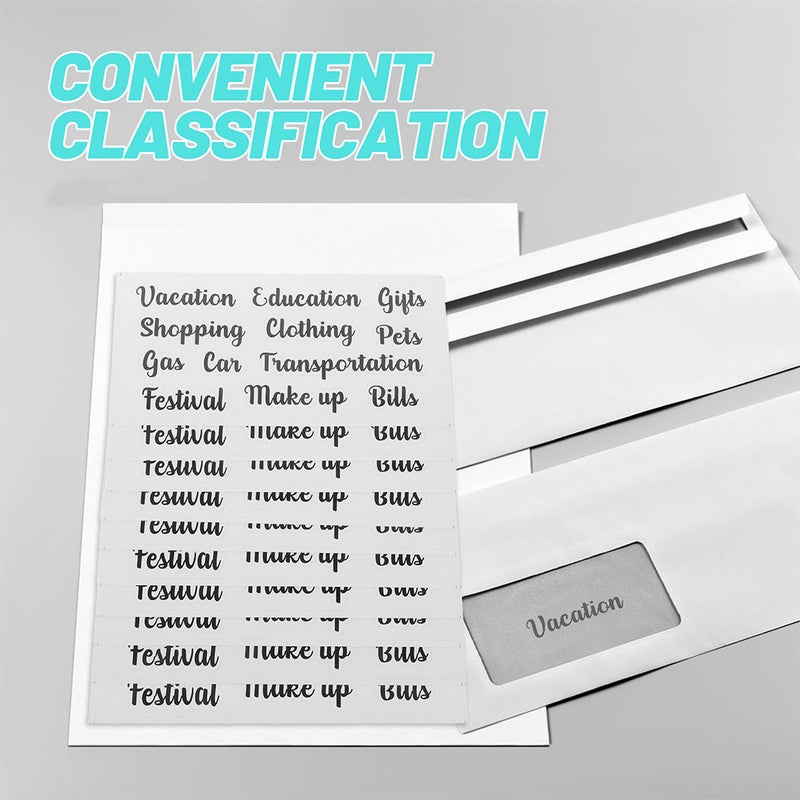 📦 ملصقات مغلفات لتنظيم الميزانية مقاومة ومتعددة الاستخدامات - Image 5