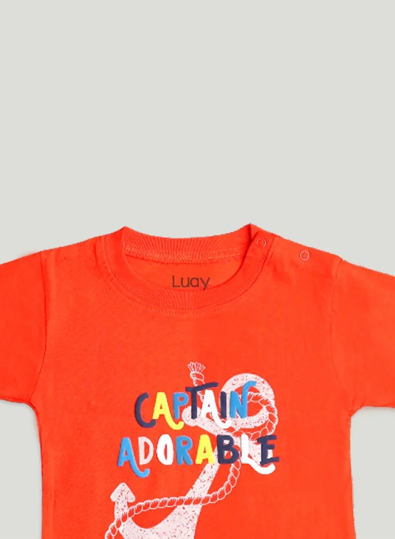 LUAY 100% Organic Cotton Based Baby Boy & Girls Clothing Set Short Sleeve Kids Clothes Boys & Girls Toddler Short Set