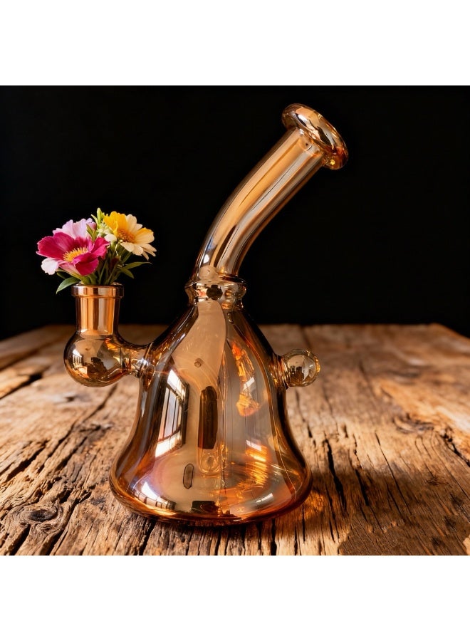 Angmei Premium Heat Resistant Glass Oil Lamp Bottle Medical Grade High Borosilicate Material for Long lasting Use (Random color) - Image 2
