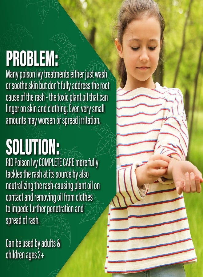 RID Poison Ivy Complete Care for Skin & Clothes – All-in-One Treatment for Poison Ivy, Oak & Sumac with Skin Rescue Cleansing Scrub, Calamine Rash Relief & Laundry AID - Image 2