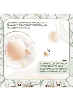 CATKIN CATKIN Panda Land Full Coverage Cushion Fondation, Breathable Hydrating Nourishing Poreless Face Makeup Save for Sensitive Skin,Sheer Finish (C01 Fair)  - Image 4