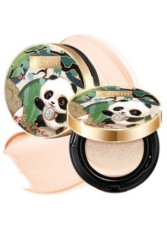 CATKIN CATKIN Panda Land Full Coverage Cushion Fondation, Breathable Hydrating Nourishing Poreless Face Makeup Save for Sensitive Skin,Sheer Finish (C01 Fair)  - Image 1