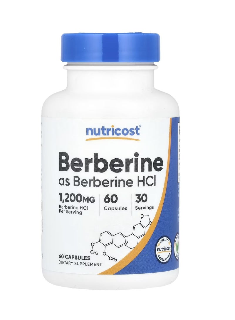 Nutricost Berberine 1200 Mg 60 Capsules - Image 1