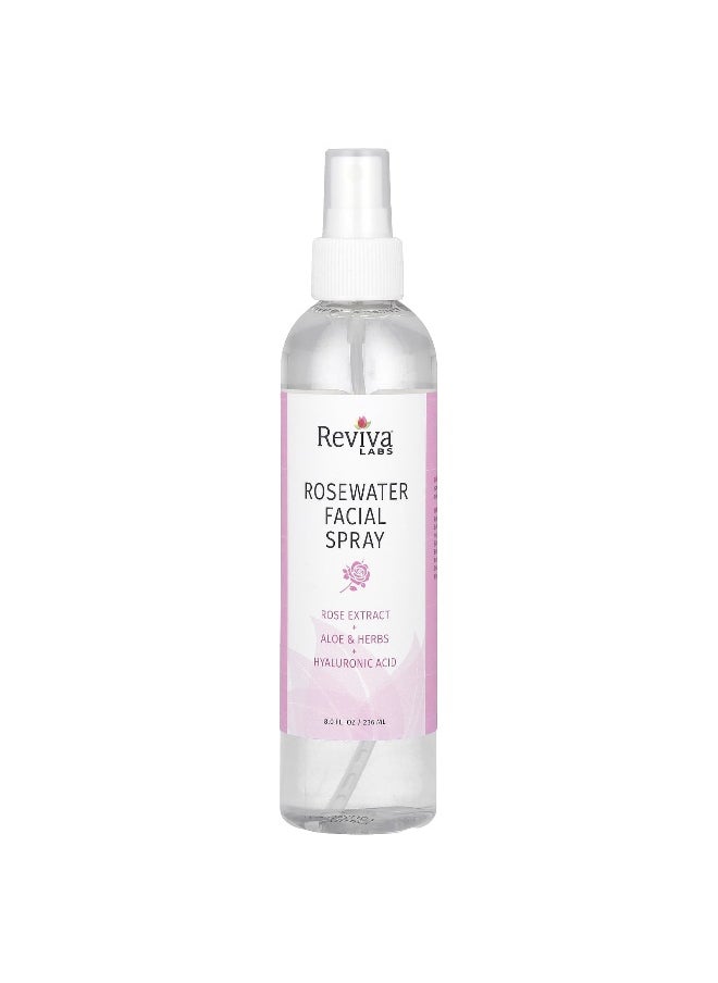 Reviva Labs Reviva Labs, Rosewater Facial Spray, Normal to Dry  Skin, 8 fl oz (236 ml)  - Image 1