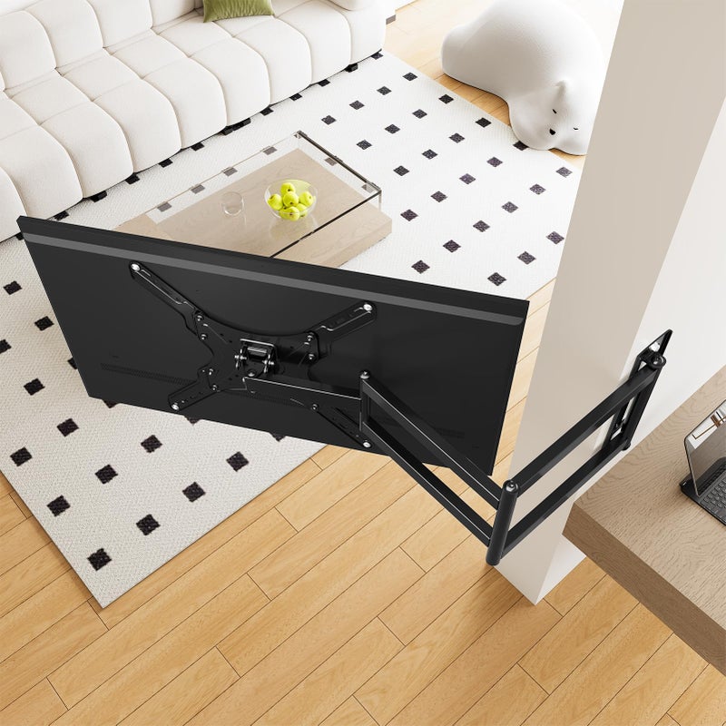 ELIVED Long Arm TV Wall Mount for Most 26-60 Inch TVs, 29.5 Inch Long Extension TV Mount Swivel and Tilt, Max VESA 400x400mm, Full Motion Wall Mount tv Bracket Holds up to 77 lbs. - Image 4