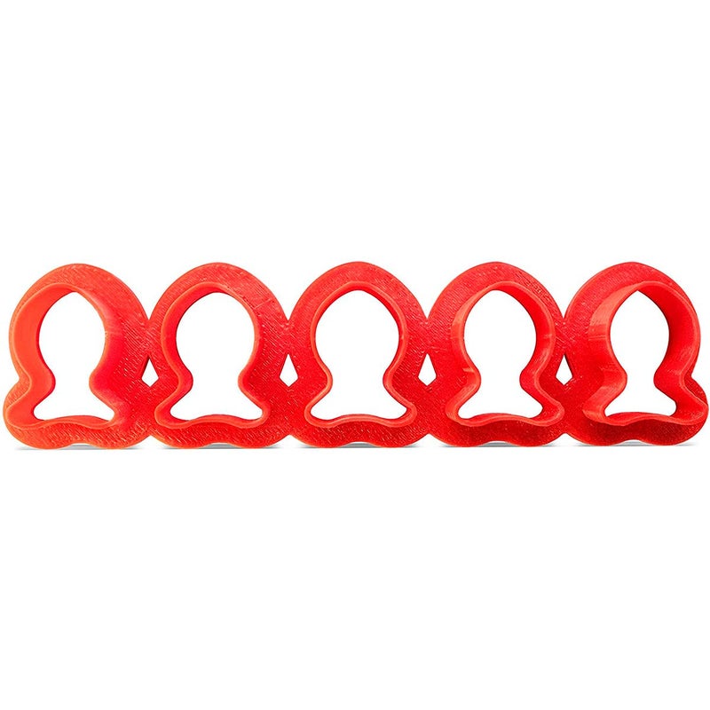 Fish Cookie Cutter Multi x5  Plastic Red Fish Cutters For Cookies Dough Bread Soft Fruits Soft Veggies and More  Cutters For Mini FishShaped Goods