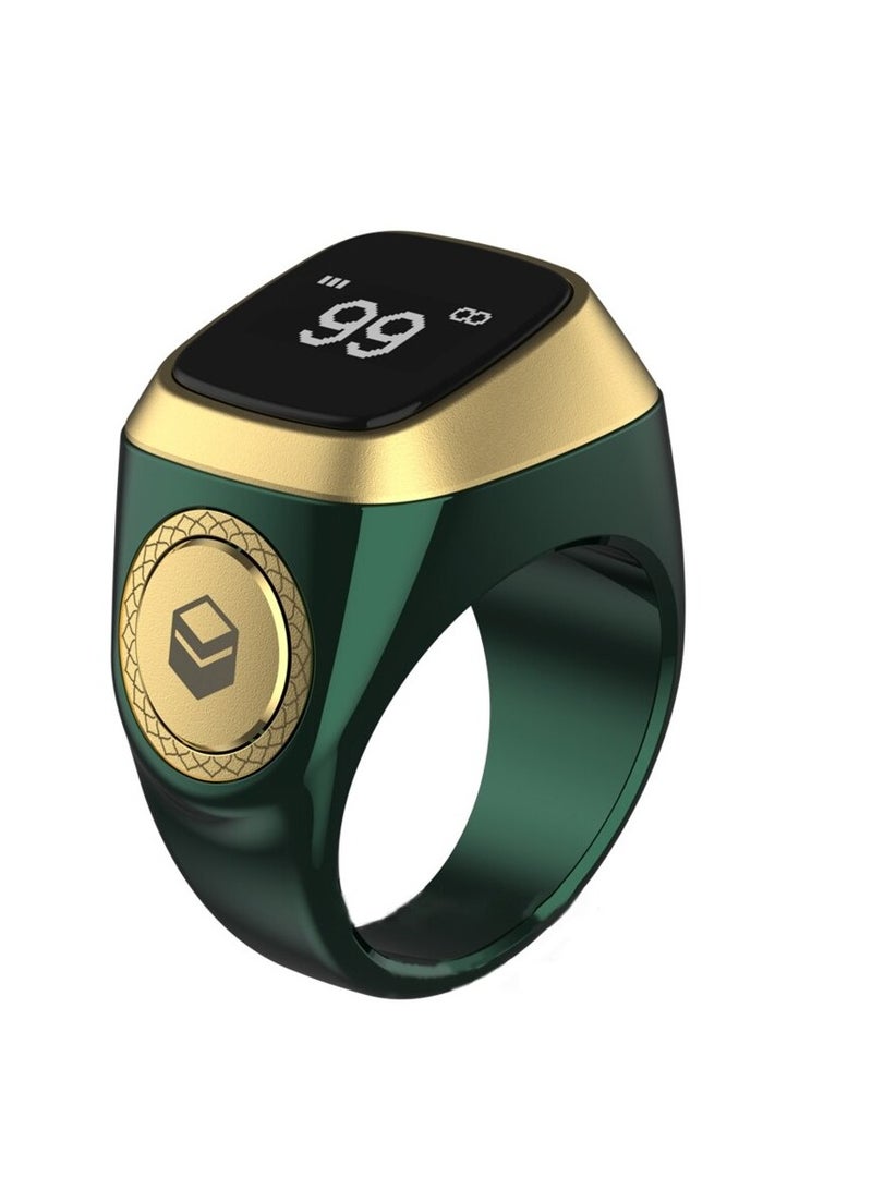 20MM Zikr Ring Smart Ring with Vibration Reminder Tasbih Counter and Bluetooth Connection for Exclusive IQIBLA App and 5 Daily Prayer Reminders - Image 1