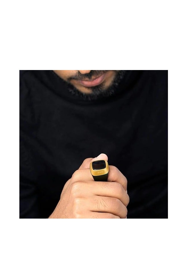 20MM Zikr Ring Smart Ring with Vibration Reminder Tasbih Counter and Bluetooth Connection for Exclusive IQIBLA App and 5 Daily Prayer Reminders - Image 3