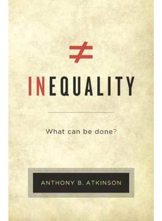 Inequality : What Can Be Done? 