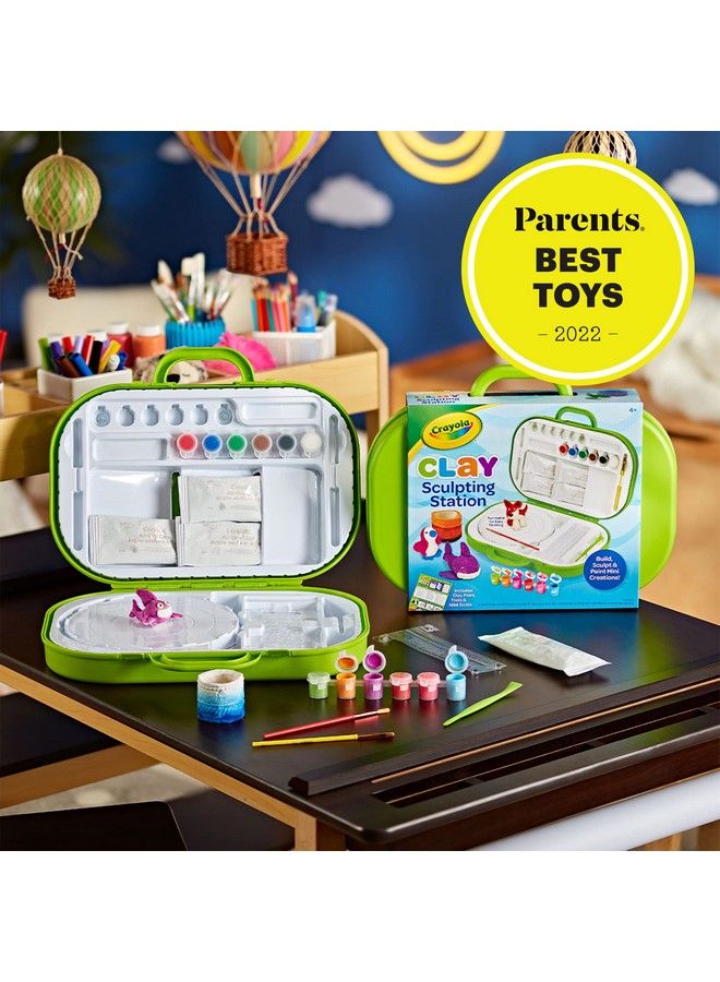 Crayola Clay Sculpting Station Art Set For Kids Gift For Ages 6 7 8 9 - Image 5