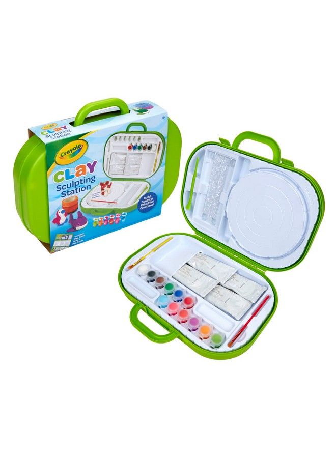 Crayola Clay Sculpting Station Art Set For Kids Gift For Ages 6 7 8 9 - Image 3