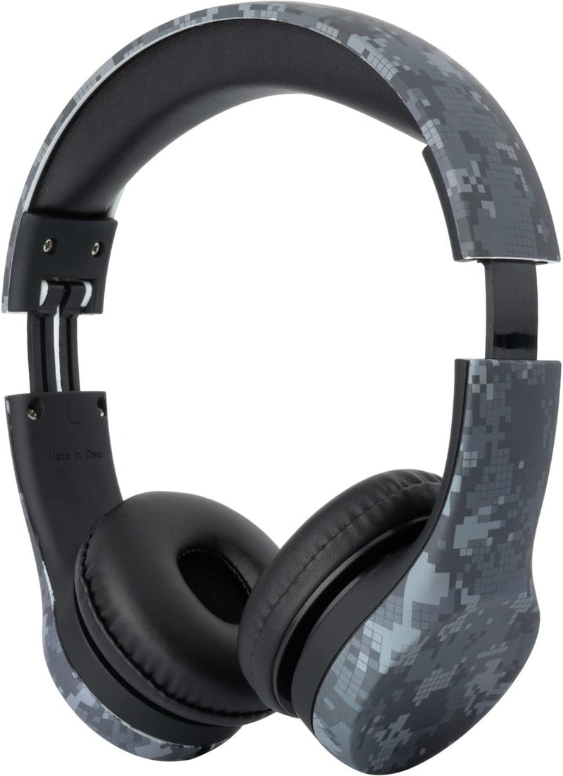 Snug Play+ Kids Headphones – Volume Limited 93dB for Safe Listening – Foldable, Durable Headphones for Toddlers, Boys & Girls – Tangle-Free Cord – Ideal for Travel, School, Tablets - Black Digi Camo - Image 3
