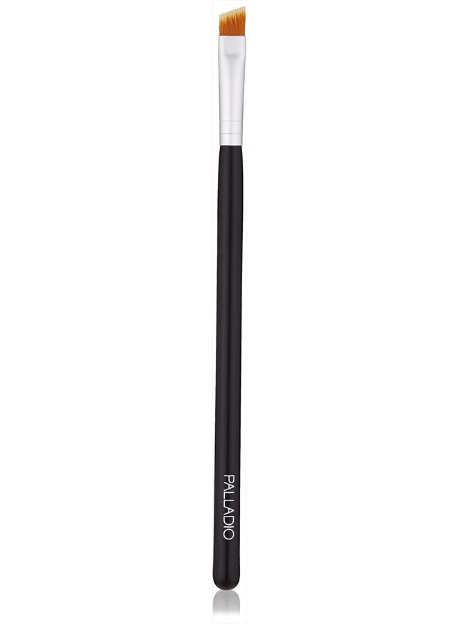 PALLADIO Angle Liner Brush, Tapered Makeup Brush, Precise Definition, Short, Stiff Brush, Perfect Detail, Flawless Straight Lines, Smooth Finish, Synthetic Natural Bristles, Comfortable Grip - Image 1