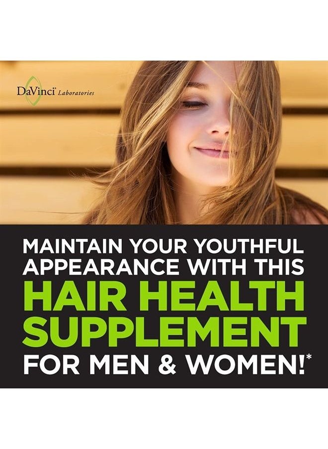 DaVinci Laboratories of Vermont Hair Effects & Growth Supplement with Biotin(Gluten-Free), 90 Count (Pack of 1)