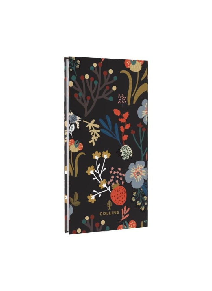 Collins Collins Enchanted 2025 Planner - Pocket Week To View Diary - Black - (ENSP3.99-25) - Hardback Pocket Weekly Diary with Floral Design  - Image 3
