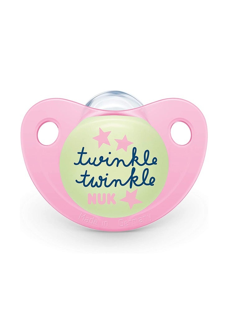 Nuk Night Silicone Soother 0-6m Pack of 1 - Image 1