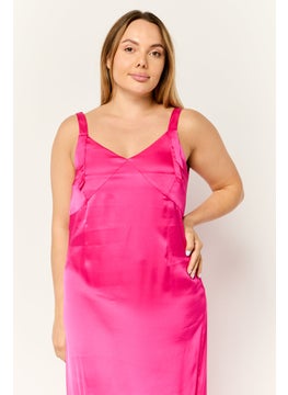 ESPRIT Women Plain Maxi Dress, Pink  - Image 3