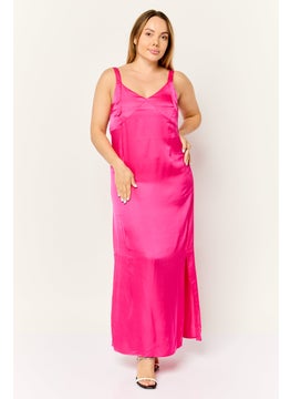 ESPRIT Women Plain Maxi Dress, Pink  - Image 1