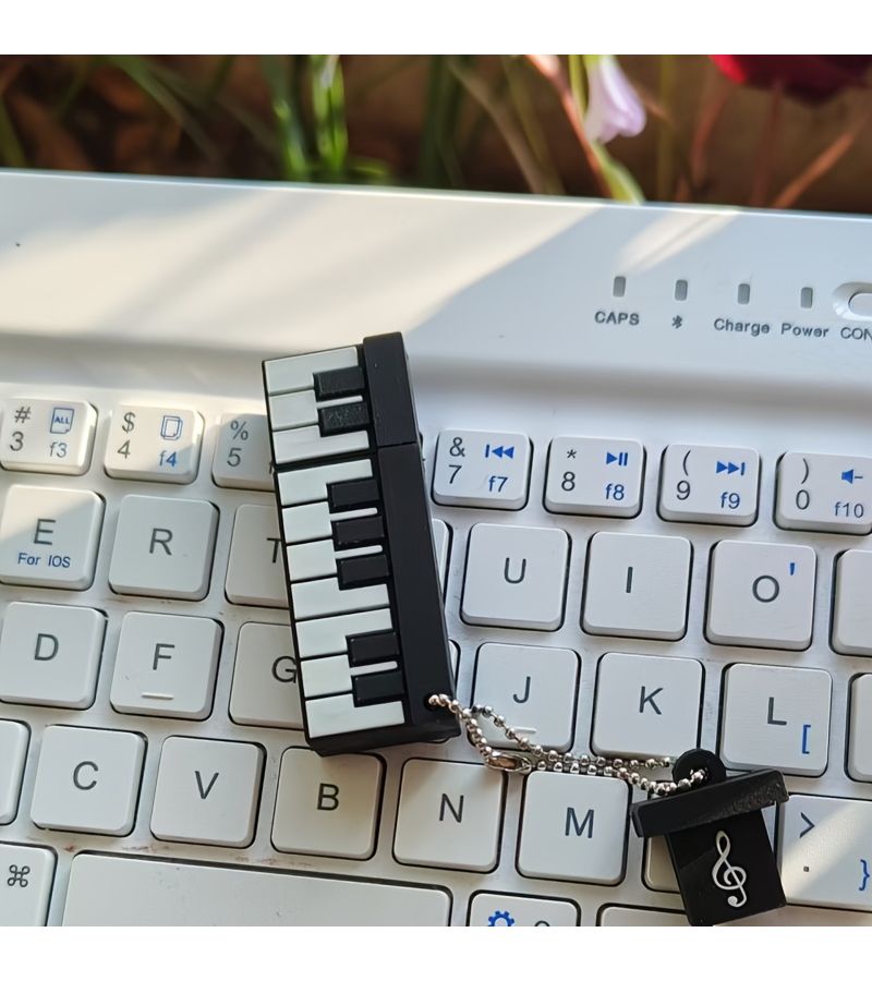 تصميم مفتاح البيانو محرك أقراص فلاش USB سعة 4 جيجابايت عصا ذاكرة محمولة لعشاق الموسيقى متوافقة مع USB 2.0 - Image 1