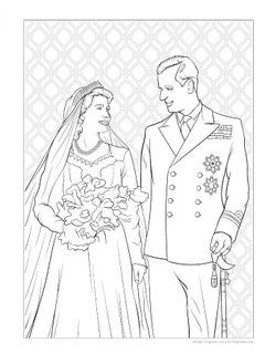 Queen Elizabeth II Royal Coloring Book: Captivating Facts about the Queen's Life and Legacy  - Image 1