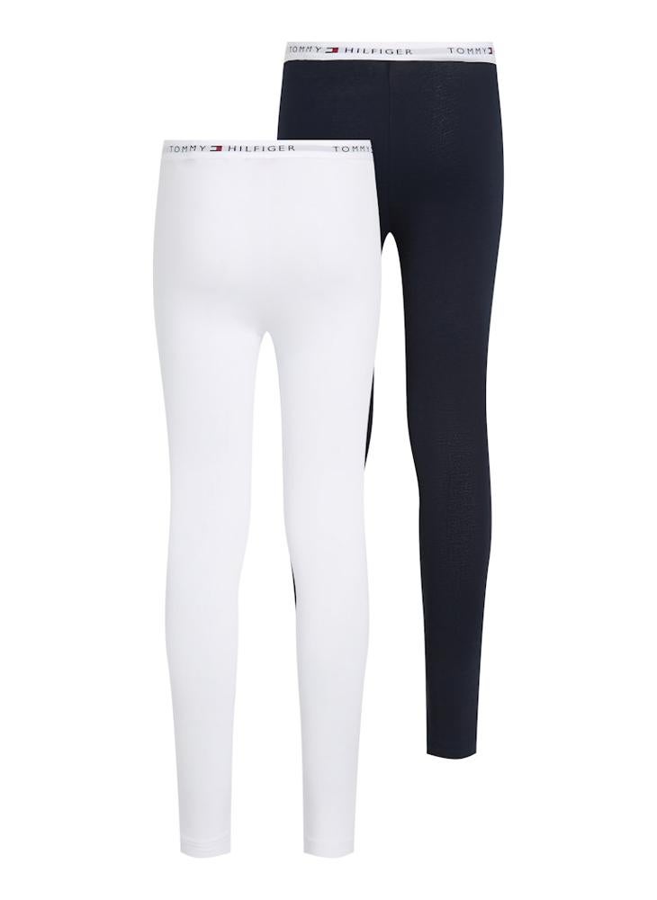 TOMMY HILFIGER Kids 2 Pack Essential Leggings  - Image 2