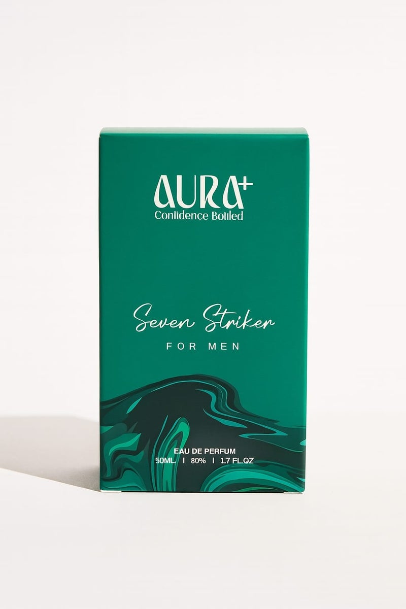 AURA PLUS Seven Striker Perfume for Men 50ml | Aromatic Fougère Fragrance | Fresh, Herbaceous & Clean | Ideal for Daytime, Spring & Summer - Image 3