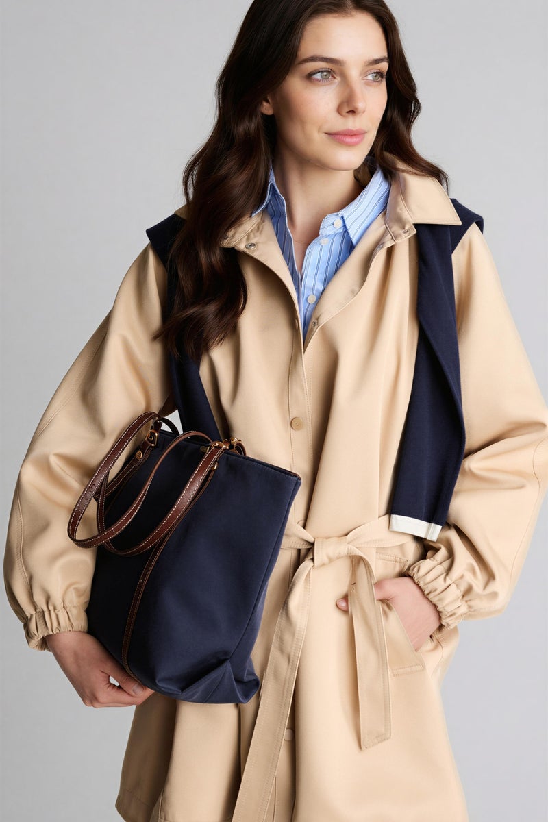 DeFacto Beige Woman Regular Fit Gabardine Trenchcoat Casual - Image 1