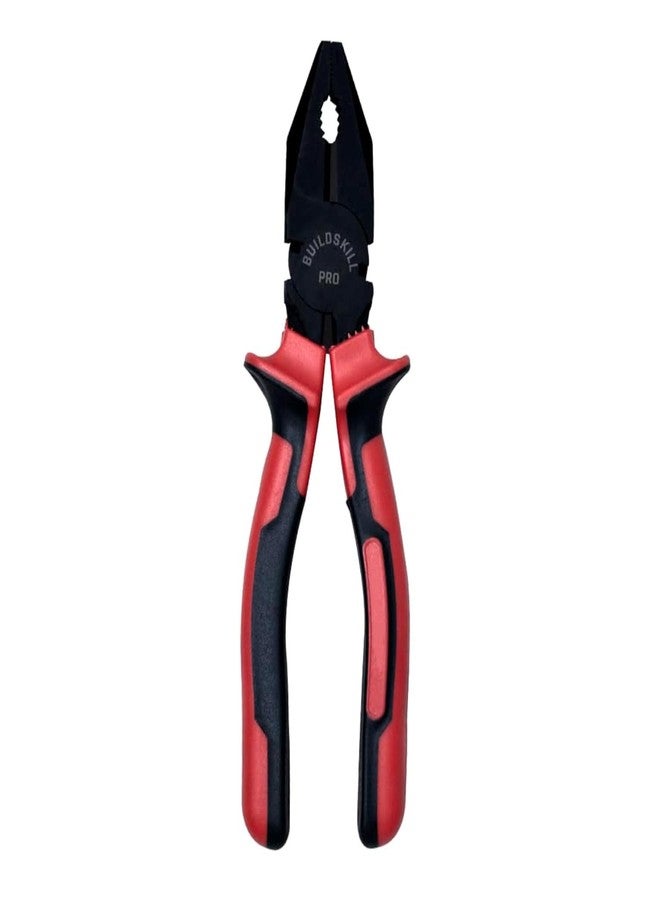 Buildskill Combination Plier 8" Hand Tools, Wire Cutter, Cutting Plier, Suited for Bending, Straightening, Stripping, Hardened Jaw, Electrical Tools, Anti Rust Black Phosphate Finish (Pack of 1) - Image 1