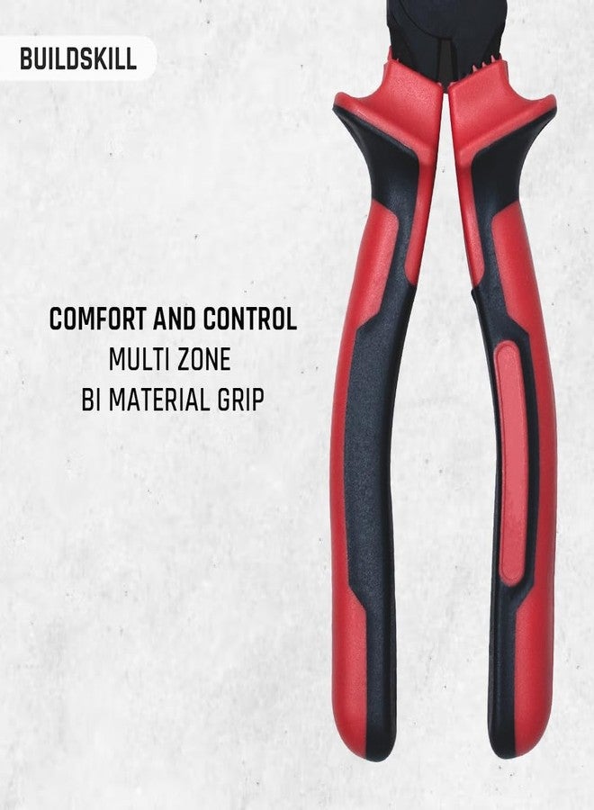 Buildskill Combination Plier 8" Hand Tools, Wire Cutter, Cutting Plier, Suited for Bending, Straightening, Stripping, Hardened Jaw, Electrical Tools, Anti Rust Black Phosphate Finish (Pack of 1) - Image 3