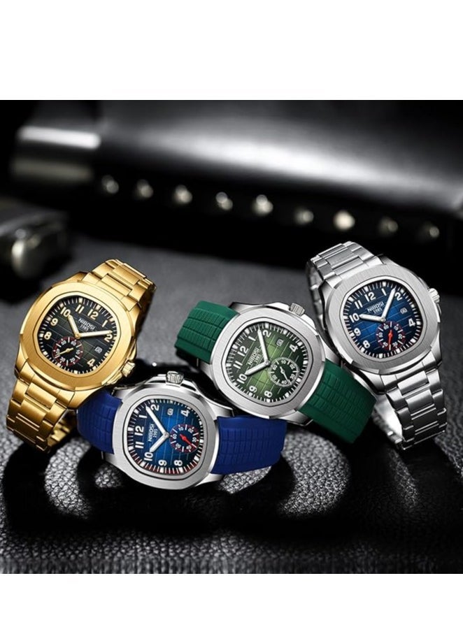 NIBOSI Men's Watches Analog Quartz Wrist Watch Men Stainless Steel Waterproof Date Business Casual Fashion Design Watches for Men  - Image 5