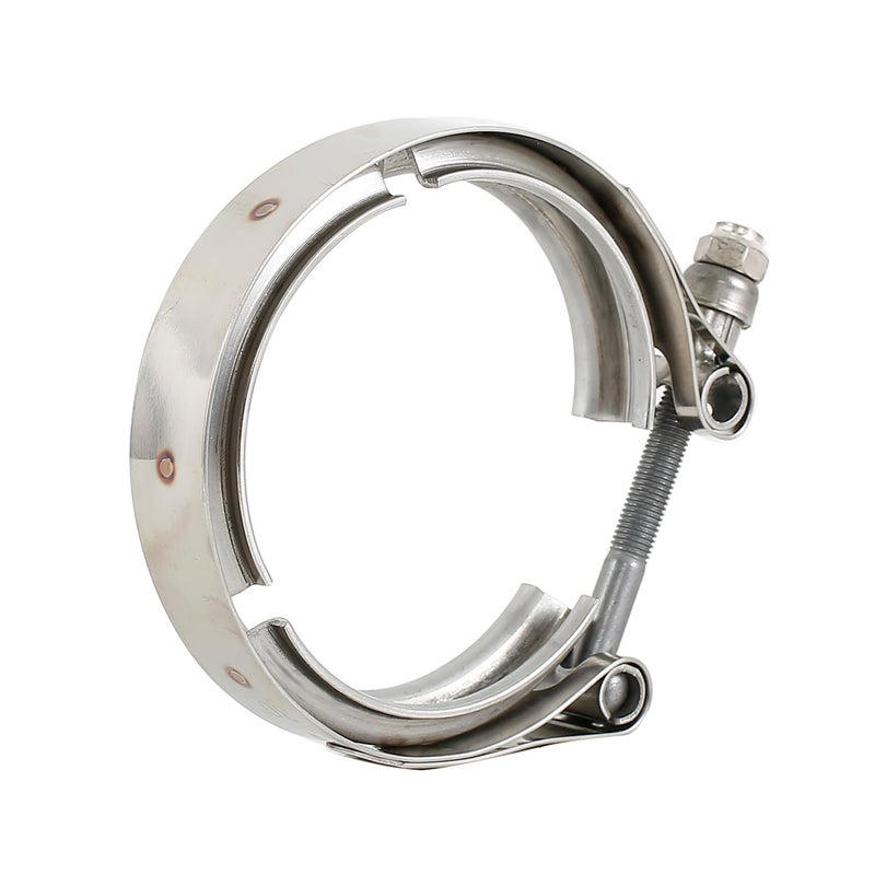 Elifecenter Stainless Steel 2.5" 2-1/2 Inch Exhaust V band Clamp (No Flange) - Image 3