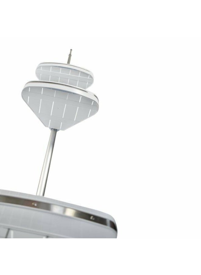 Primanova 3-Tier Plastic Fina Corner Shower Pole Caddy White and Grey 260 x 25 x 25 cm - Image 3