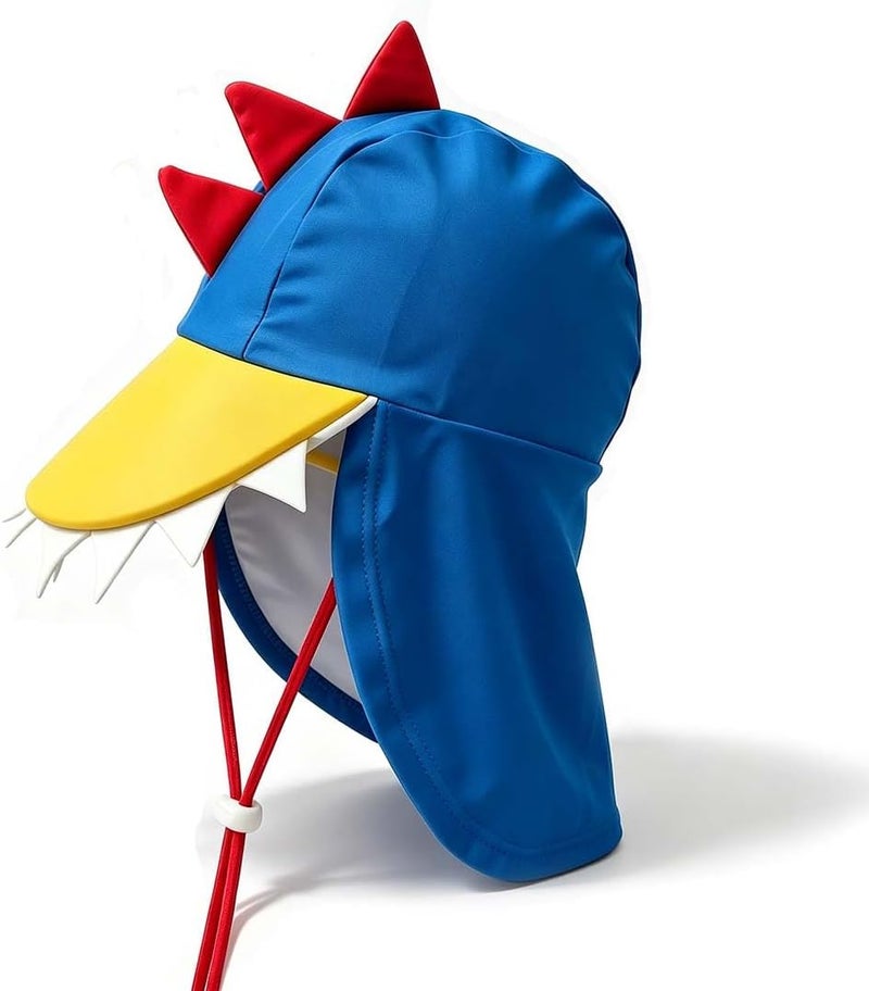 Kids Legionnaires Hat, UPF 50+ Sun Protection Swim Cap Flap Hat for Kids, Quick Drying Boys Sun Hat with Neck Protection for Beach Seaside Pool…