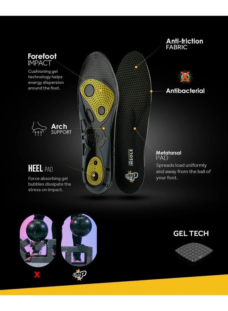 Crep Protect Gel Insoles (UK 9.5 – 10.5) – Ultimate Comfort Shock Absorbing Sneaker Insoles - Image 4