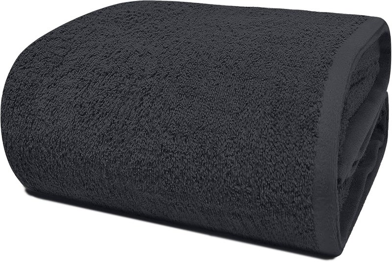 Riverside Pack of 1 Jumbo Bath Sheet 40 x 80 Inches - Extra Large Bath Towel, Super Soft & Highly Absorbent, 100% Cotton Quick Dry, Perfect to Wrap Yourself in - Charcoal - Image 1