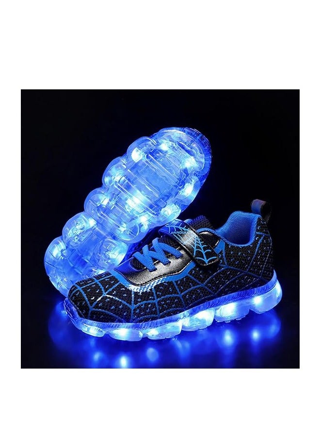 Al Aoyama - Al Aoyama Kids LED Light Up Shoes, Fashion LED Sneakers USB Rechargeable Glowing Luminous Shoes for Boys Girls Toddler Child - Image 1