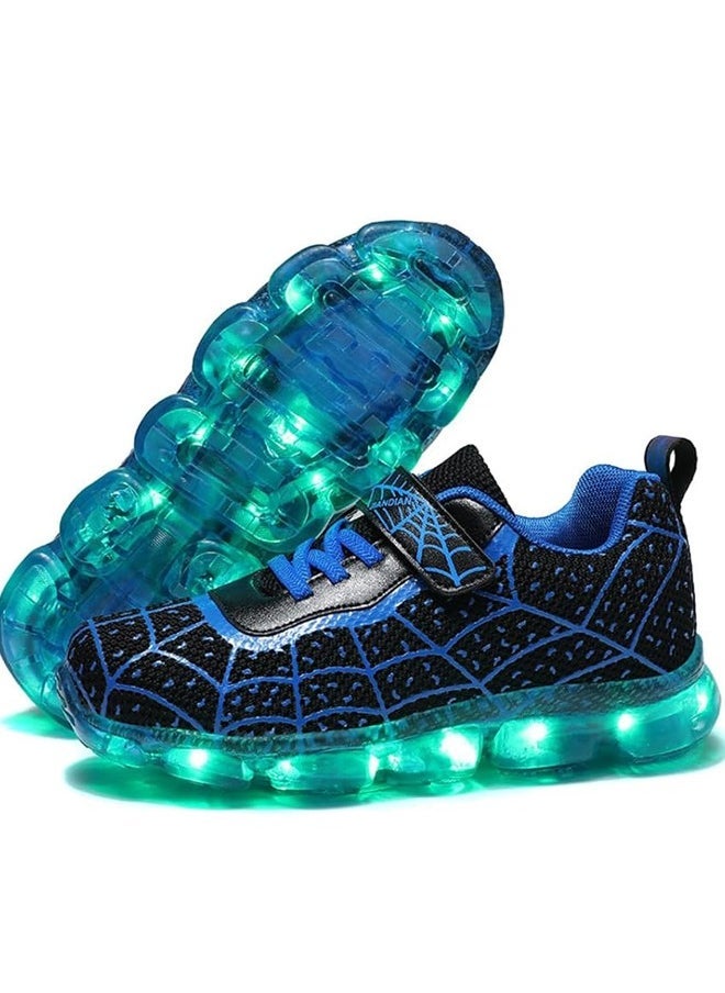 Al Aoyama - Al Aoyama Kids LED Light Up Shoes, Fashion LED Sneakers USB Rechargeable Glowing Luminous Shoes for Boys Girls Toddler Child - Image 1