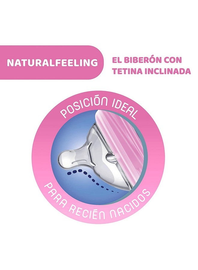 Chicco Natural Feeling Chicco Baby Bottle 250ml 2Mesi + Bimba  - Image 1