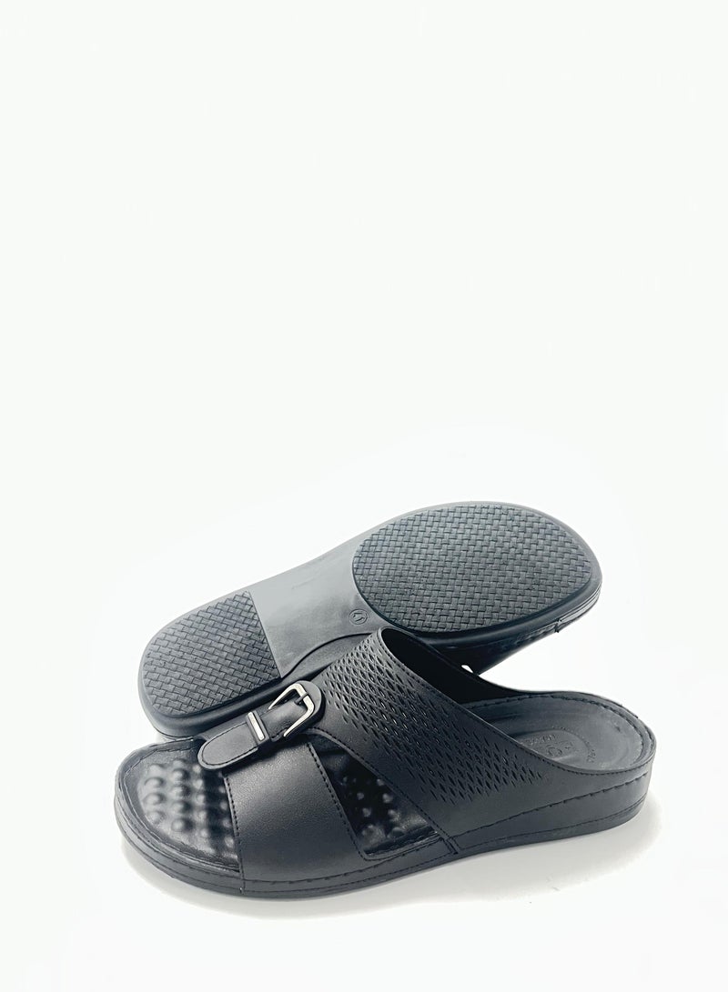 Men's Arabic Sandal Made in Italy (Black) 