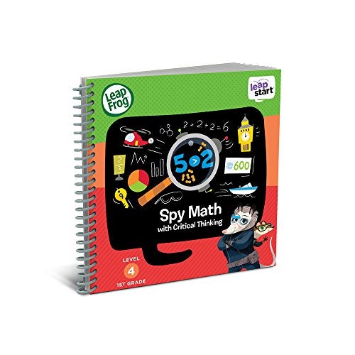 LeapFrog LeapStart 1st Grade Activity Book Spy Math and Critical Thinking - Image 1