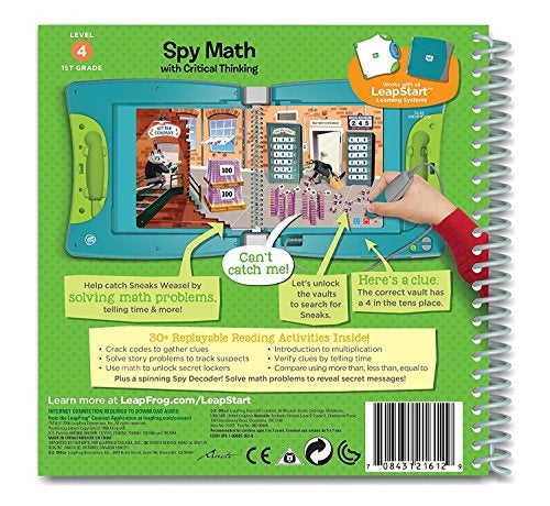 LeapFrog LeapStart 1st Grade Activity Book Spy Math and Critical Thinking - Image 5