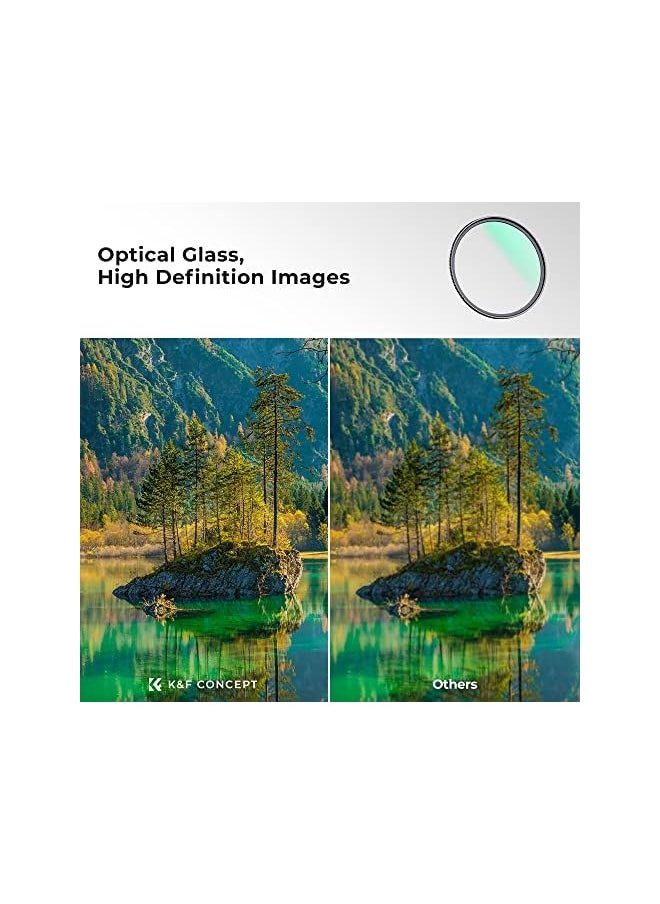 K&F Concept Concept 67mm MC UV Protection Filter Slim Frame with 18-Multi-Layer Coatings for Camera Lens (K-Series)  - Image 5