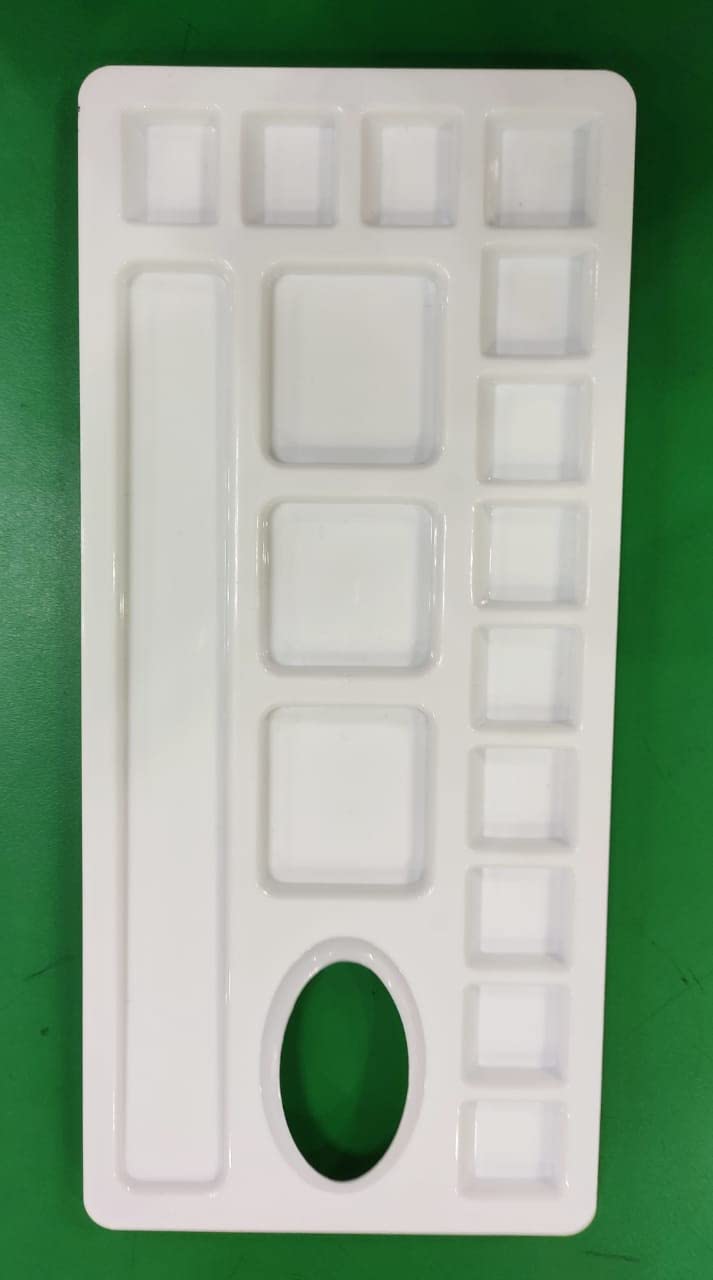 FIRST CLICK New Rectangle Shaped 601 N0. Coloring Palette Pack of 1 pcs Size 27cms X 12.3cms - Image 3